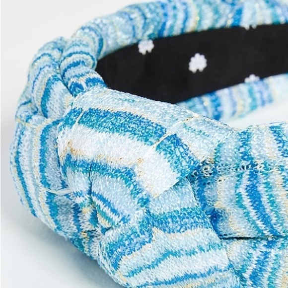 Lele SADOUGHI Veronica  Blue Patterned Headband Ne without tags main image 5